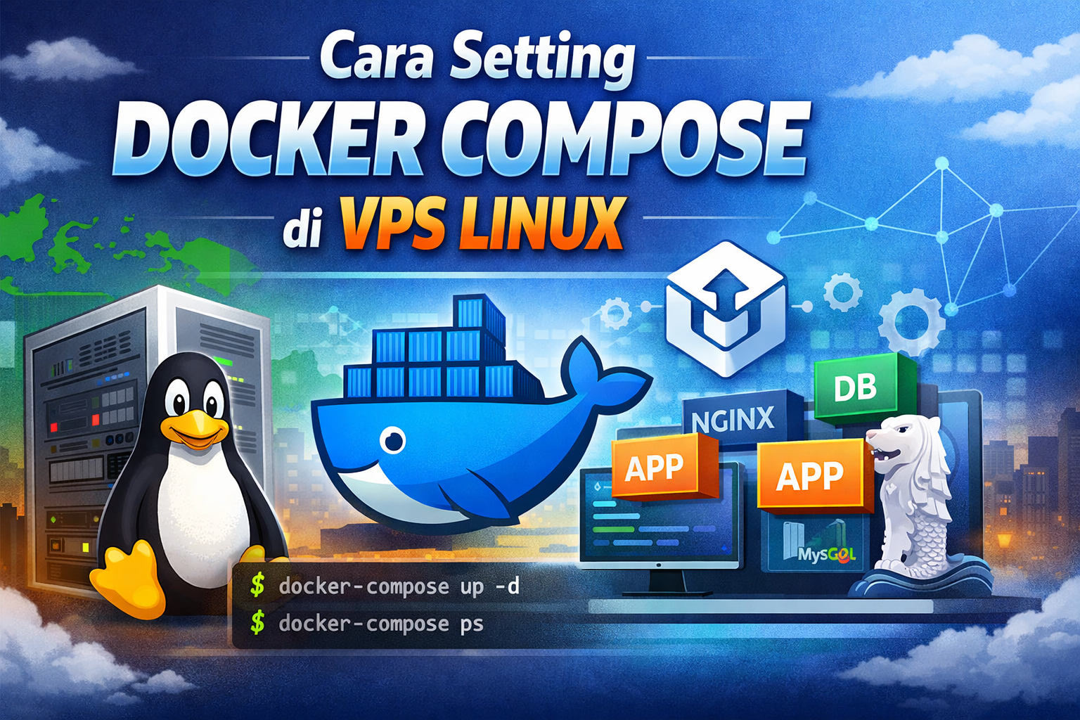 Cara Setting Docker Compose untuk Web App di VPS Linux (Production Ready)