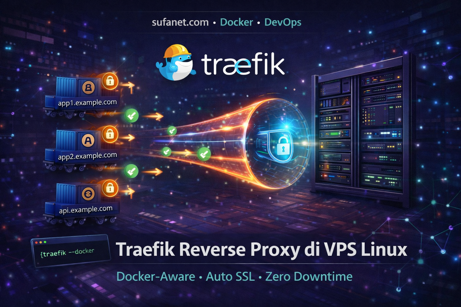 Cara Install Traefik sebagai Reverse Proxy Modern di VPS Linux (Docker-Aware)